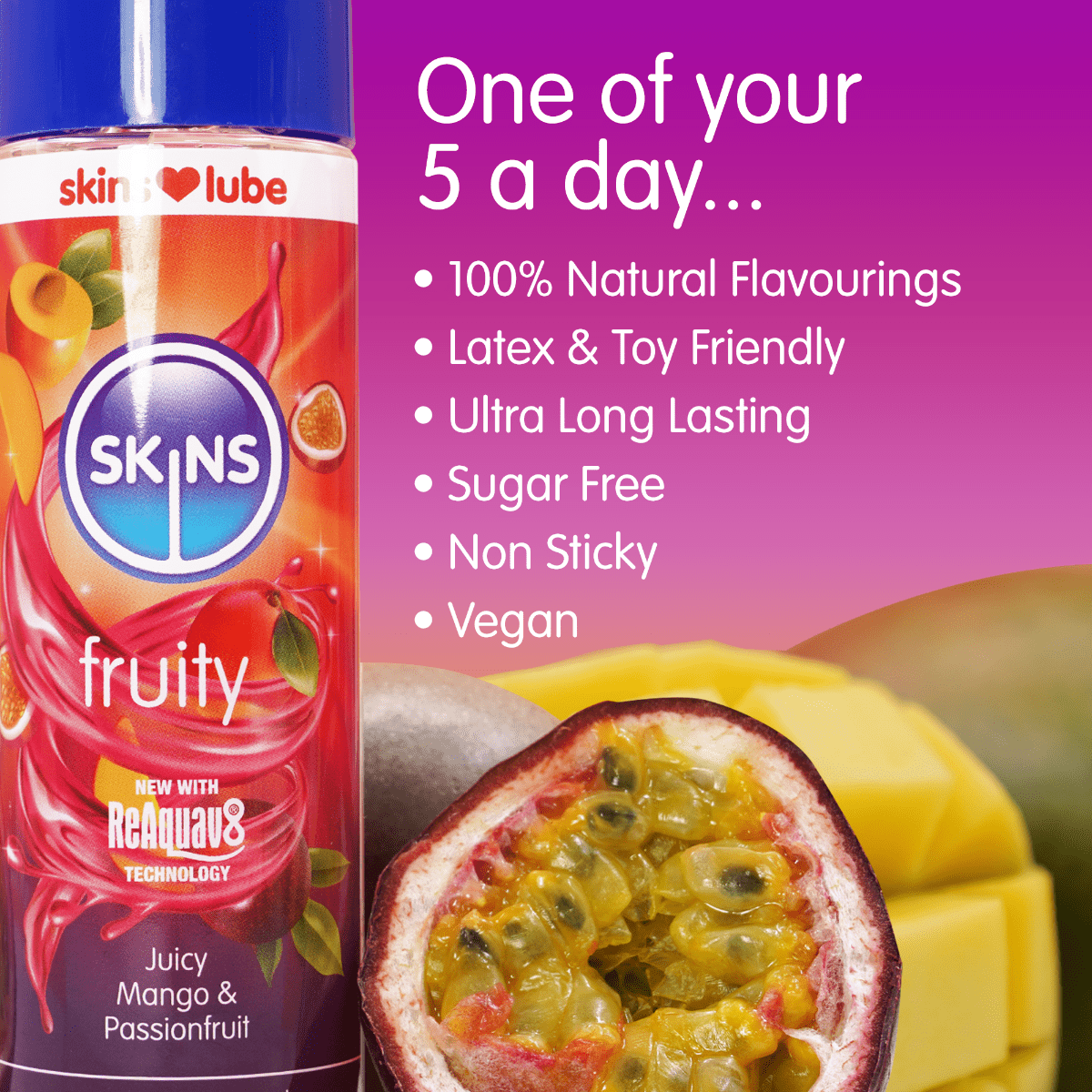Skins mango and passionfruit lube