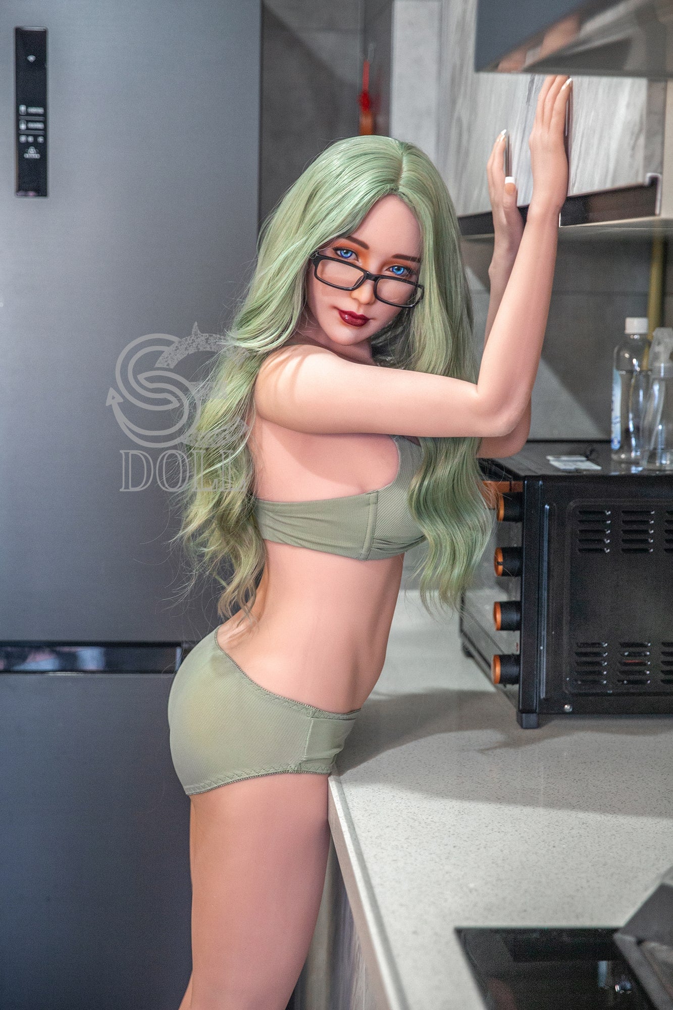 Sweet and innocent 163cm sex doll with glasses
