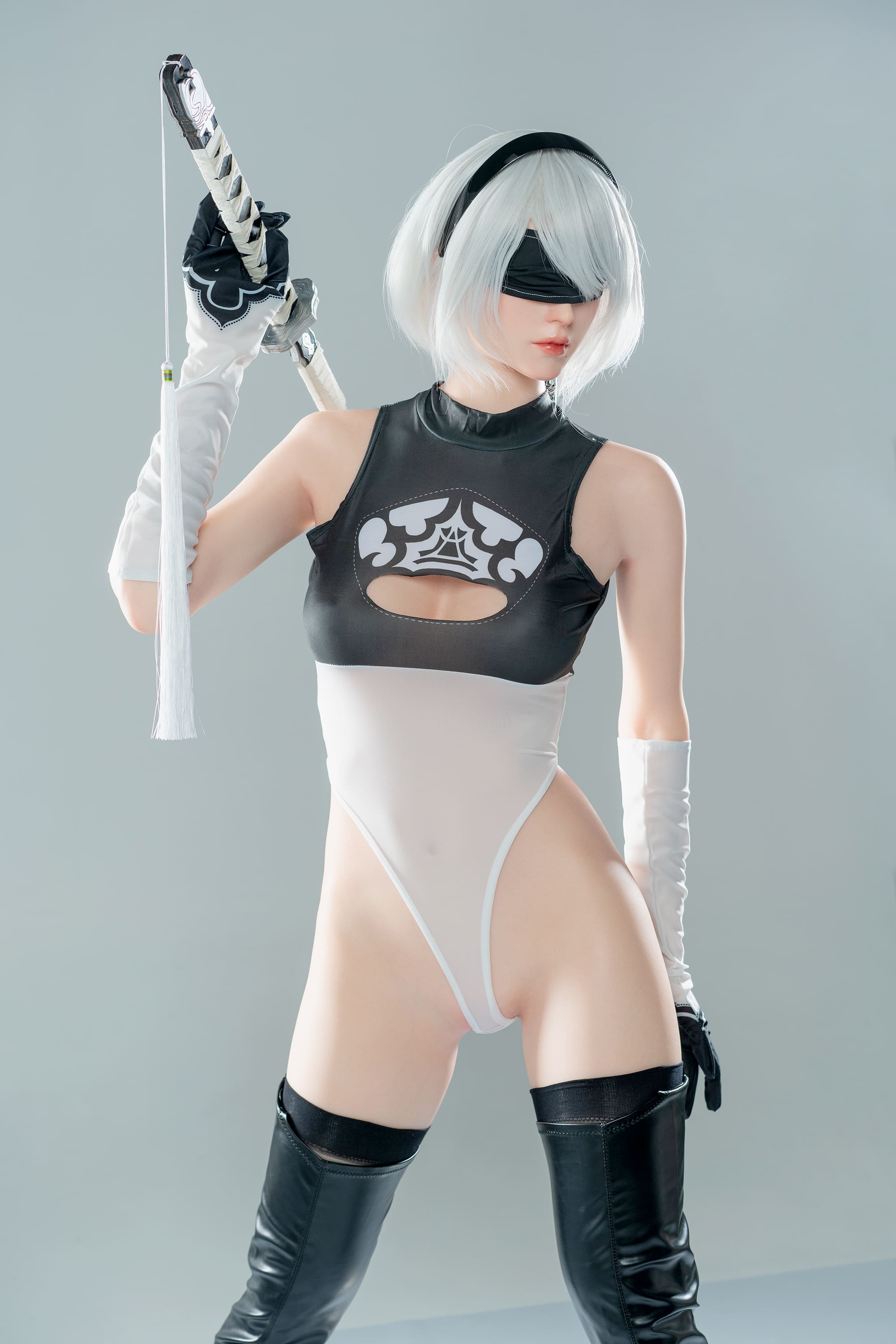 Zelex Silicone Sex Doll 170cm - Nakina Ninja Inspired Outfit with sword