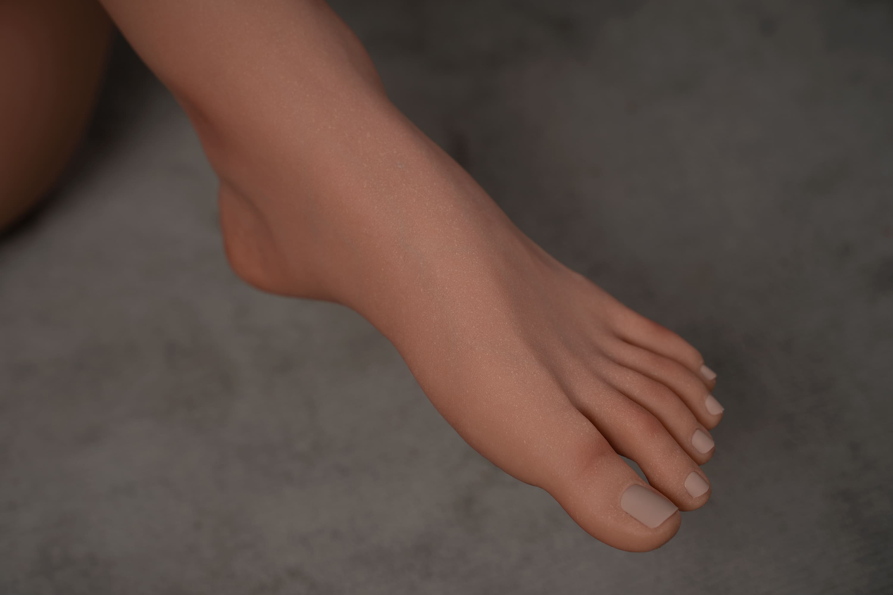 Zelex realistic Silicone Tanned Sex Doll - Ulrica feet