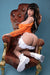 brunette cheeky sex doll showing curvy bum 